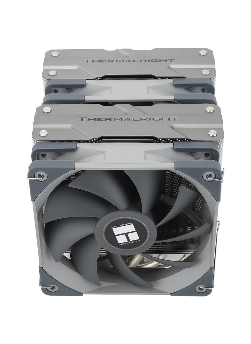 Peerless Assassin 120 CPU Air Cooler, 6 Heatpipes,Dual 120mm TL-C12 PWM Fan, Aluminium Heatsink Cover, AGHP Technology, for AMD AM4 AM5/Intel 1700/1150/1151/1200/2066/2011