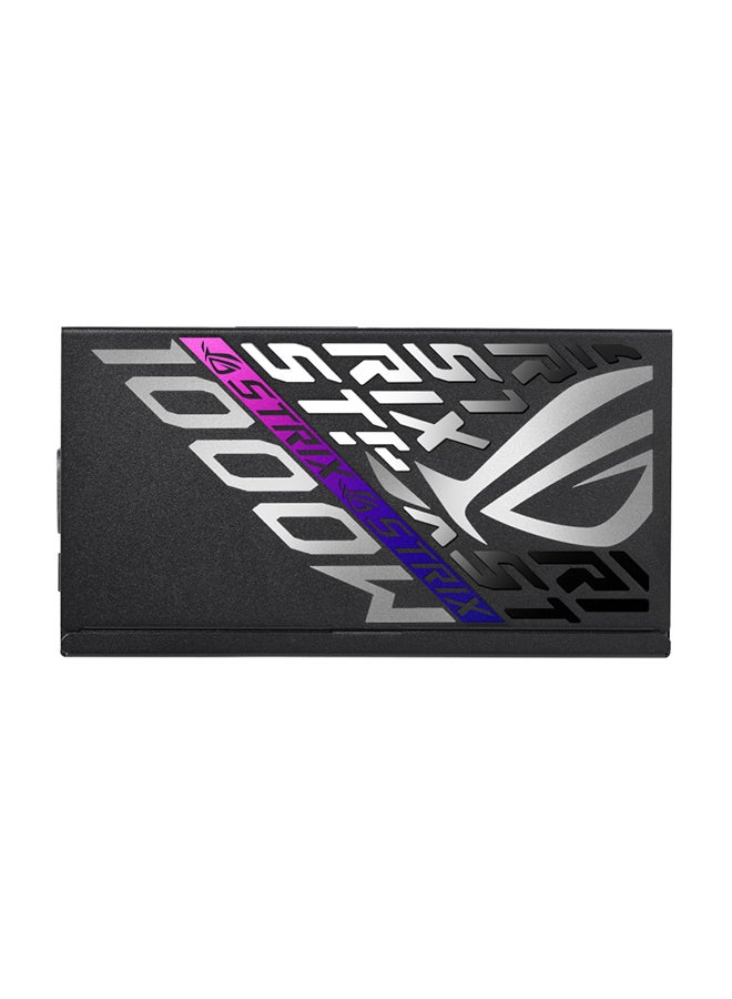 ROG Strix 1000W Platinum ATX Power Supply, 80 Plus Platinum Efficiency, Active PFC, ATX 3.1, GaN MOSFET, 120,000+ Hours MTBF, 0dB Fan Technology, Overload Protection, PCI-E Gen 5 16-Pin, 6x SATA, 4x PCI-E 6+2-Pin, Dual 4+4-Pin CPU Cables, ROHS Compliant, A+ Noise Certification 90YE00W1-B0NA00 Black