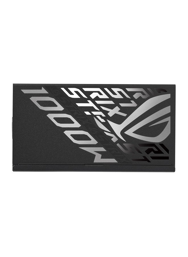 ROG Strix 1000W Platinum ATX Power Supply, 80 Plus Platinum Efficiency, Active PFC, ATX 3.1, GaN MOSFET, 120,000+ Hours MTBF, 0dB Fan Technology, Overload Protection, PCI-E Gen 5 16-Pin, 6x SATA, 4x PCI-E 6+2-Pin, Dual 4+4-Pin CPU Cables, ROHS Compliant, A+ Noise Certification 90YE00W1-B0NA00 Black