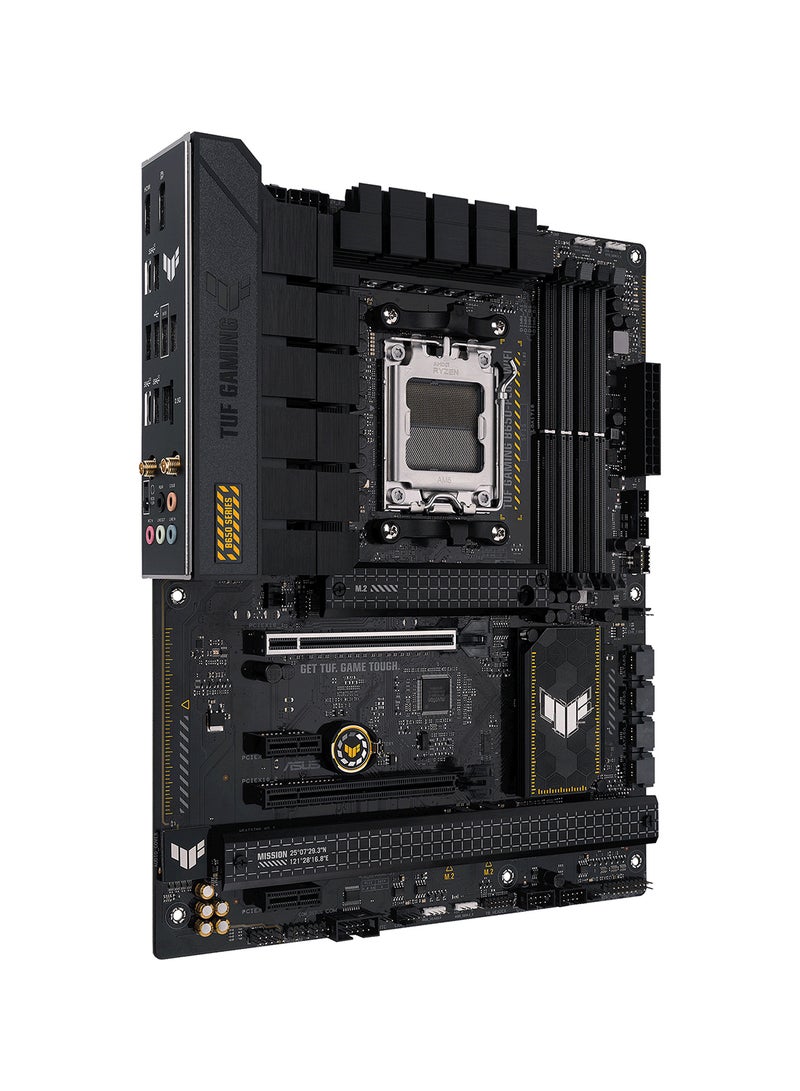 Tuf Gaming B650-Plus Wifi DDR5 ATX Motherboard, AMD Socket AM5, B650 Chipset, 2.5Gb Ethernet, Bluetooth, WiFi 6E 6GHz, Max 128GB 4xDIMM Memory, PCIe 4.0x16, 3xM.2 Slot | 90MB1BZ0-M0EAY0 Black