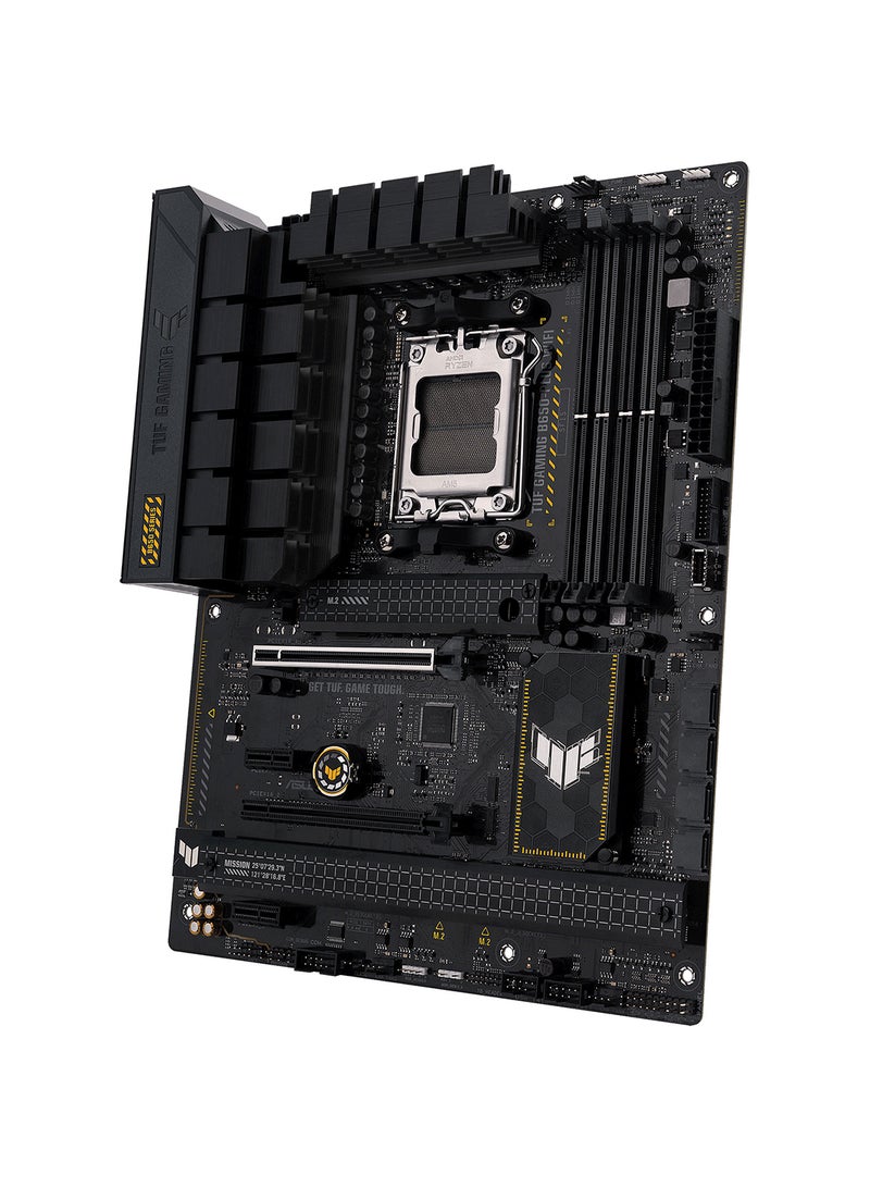 Tuf Gaming B650-Plus Wifi DDR5 ATX Motherboard, AMD Socket AM5, B650 Chipset, 2.5Gb Ethernet, Bluetooth, WiFi 6E 6GHz, Max 128GB 4xDIMM Memory, PCIe 4.0x16, 3xM.2 Slot | 90MB1BZ0-M0EAY0 Black