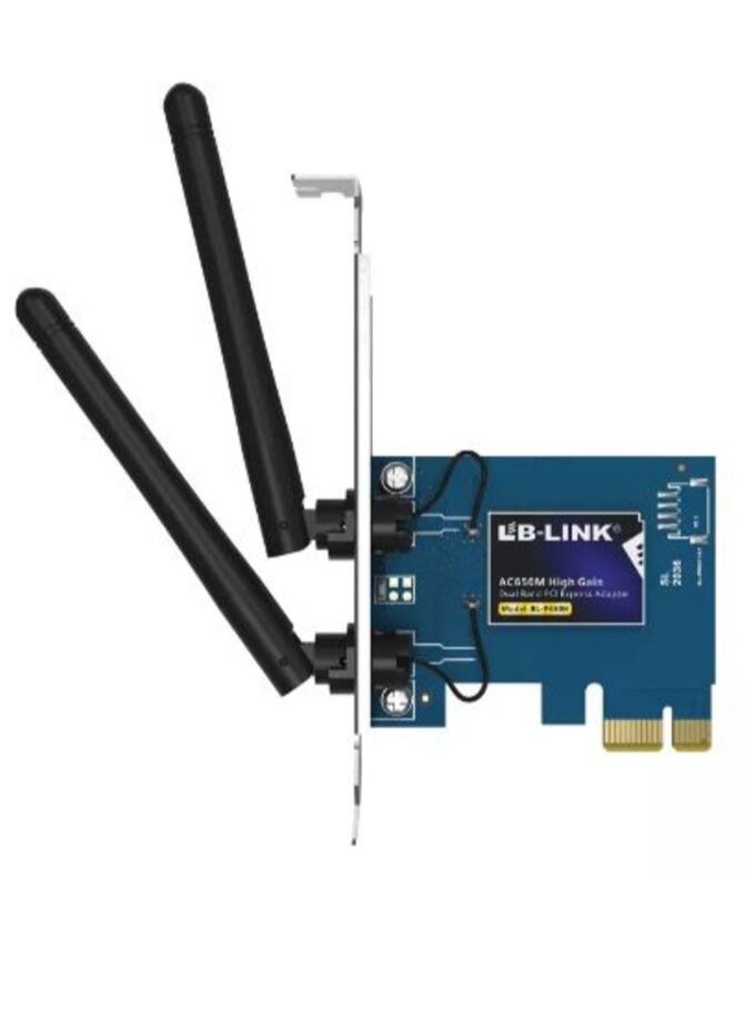 LB-LINK AC650M High-Gain Dual-Band PCI Express Adapter BL-P650H AC650M High Gain Dual Band PCI-E Adapter usb wireless network adapter usb wifi adapter