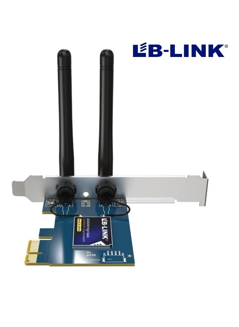 LB-LINK AC650M High-Gain Dual-Band PCI Express Adapter BL-P650H AC650M High Gain Dual Band PCI-E Adapter usb wireless network adapter usb wifi adapter