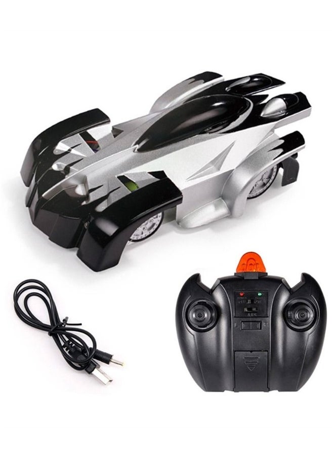 Remote Control Car, for Kids, Rc Cars Car Toys Wall Climbing Car Dual Mode 360°Rotating Stunt Rechargeable High Speed Vehicle with LED Lights (Black and White)