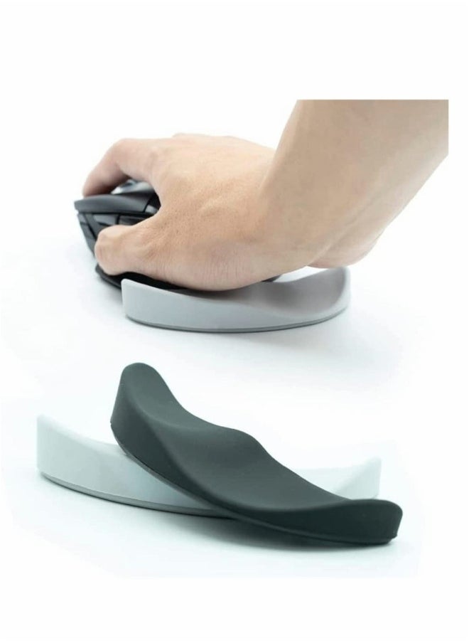 2 Pieces Ergonomic Gliding Palm Rest, Smooth Glide, Soft Cooling Material, Sliding Wrist Pad That Moves with Your Mouse