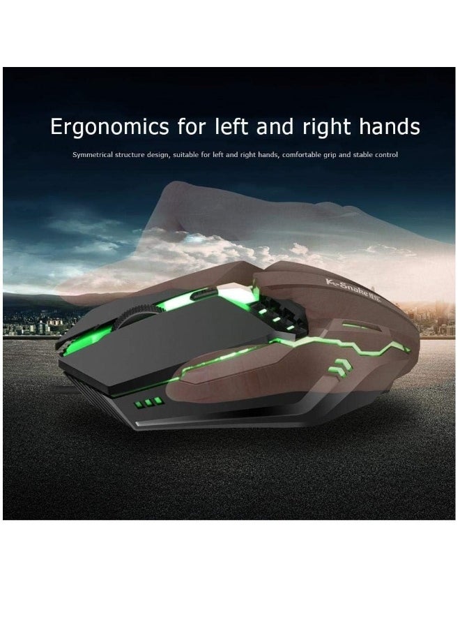 Optical Sensor Ergonomic RGB Backlit Gaming Mouse for PC Laptop