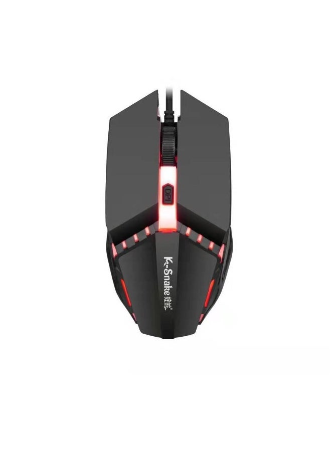 Optical Sensor Ergonomic RGB Backlit Gaming Mouse for PC Laptop