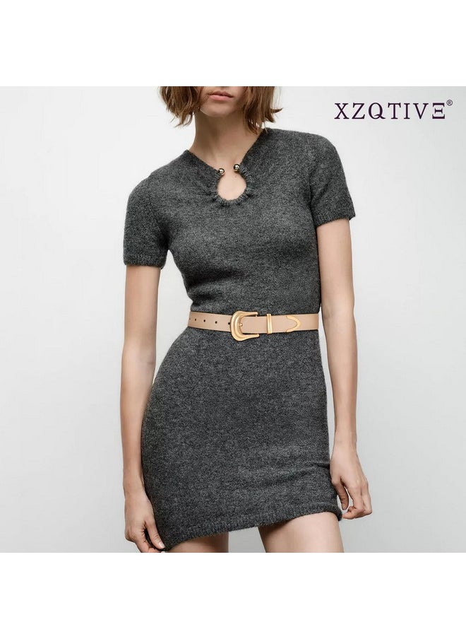 Women'S Leather Belt Plus Size Ladies Western Belt Silver Gold Buckle Black Waist Belt For Jeans Pants Dresses