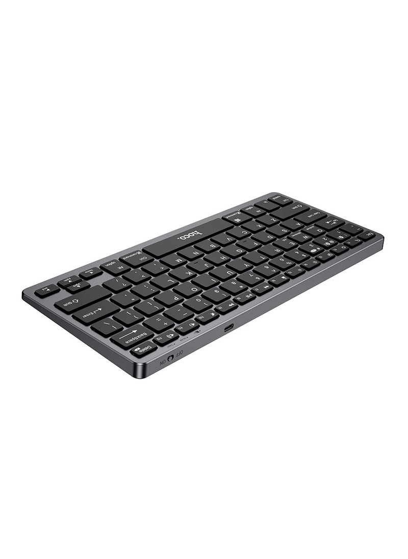 hoco GM32 Wisdom Wireless Dual-Mode Keyboard (English Version) – 2.4G + Bluetooth 5.0, 50-Hour Usage, Compact Design