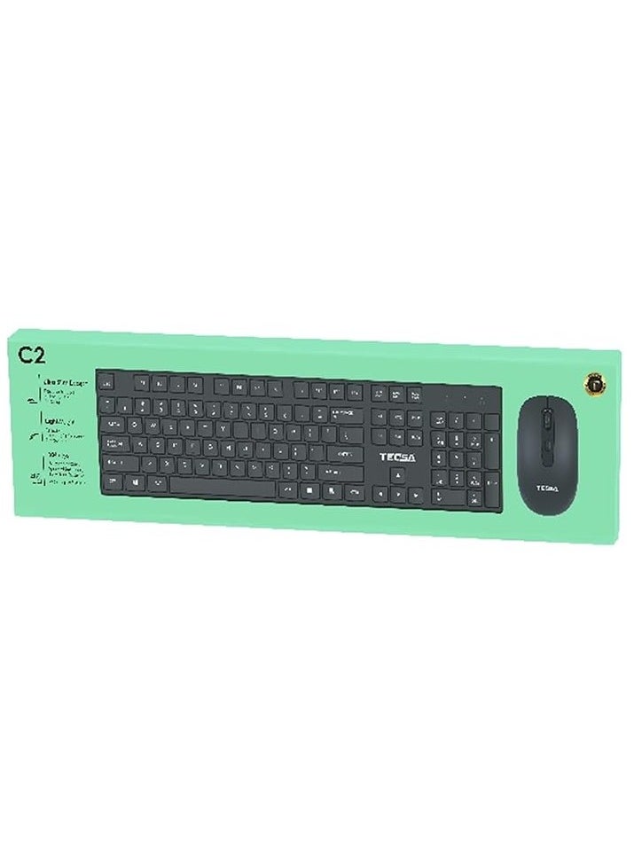 Tecsa C2 Wireless keyboard Mouse Combo