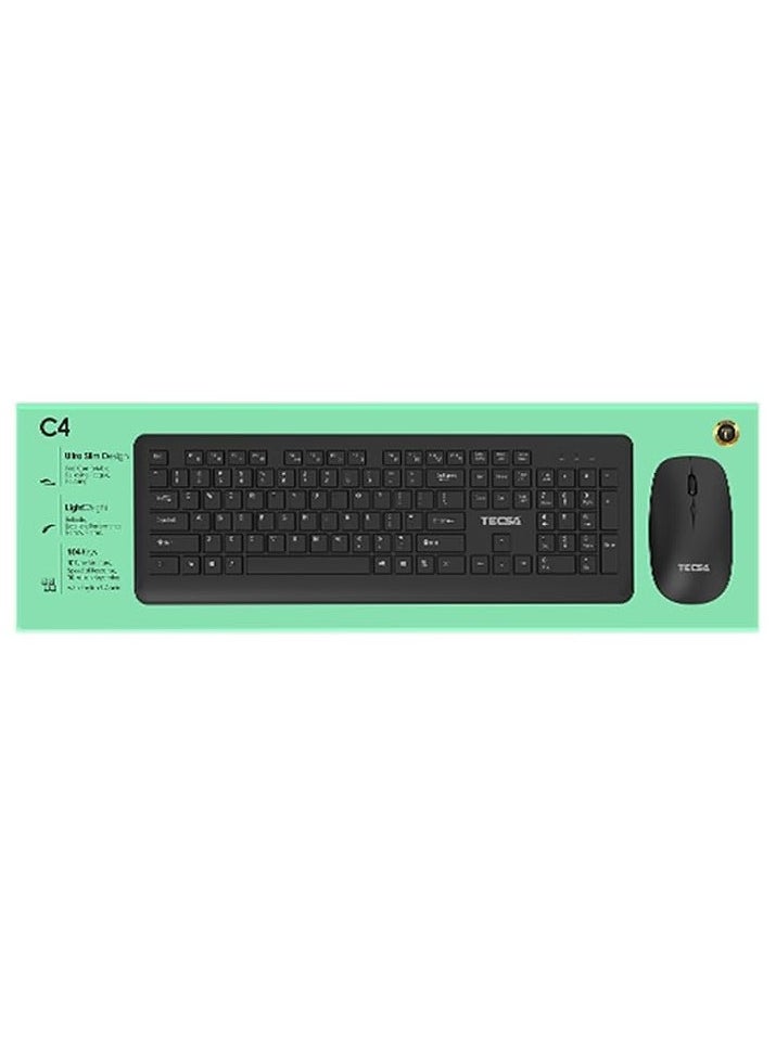 Tecsa C4 Wireless keyboard Mouse Combo