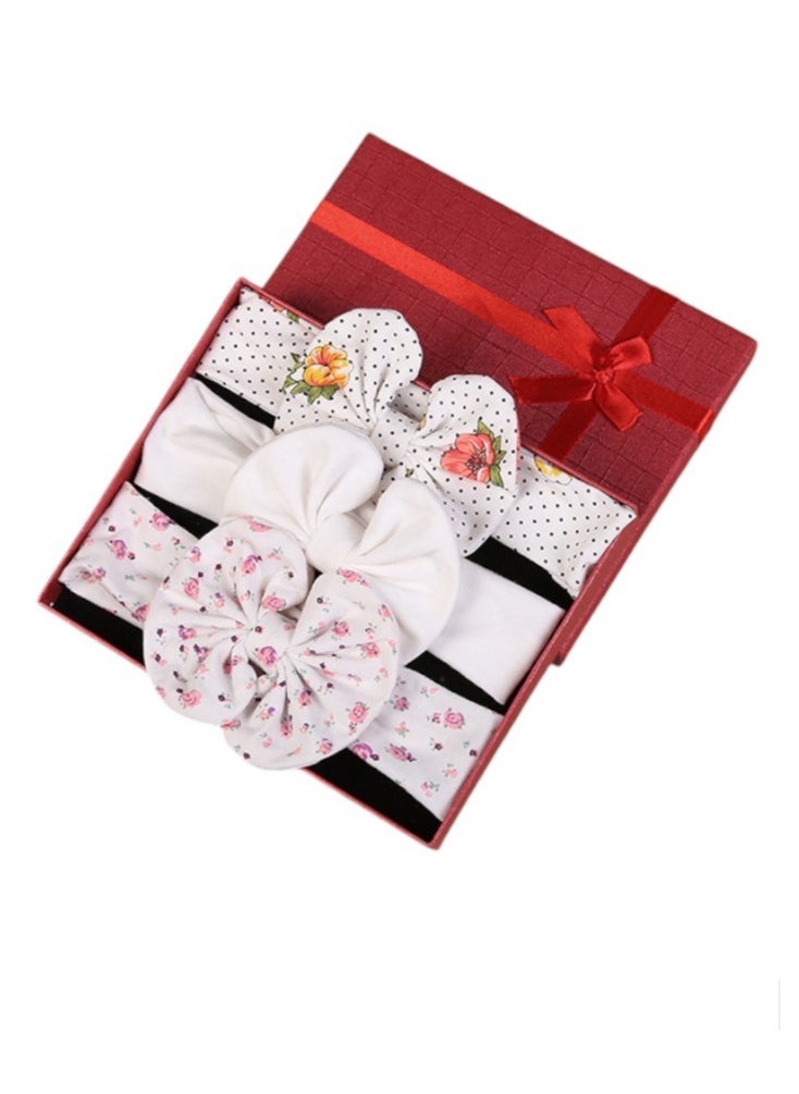 Bambimici - Olivia Box of 3 Heandband Ribbon - All White Floral