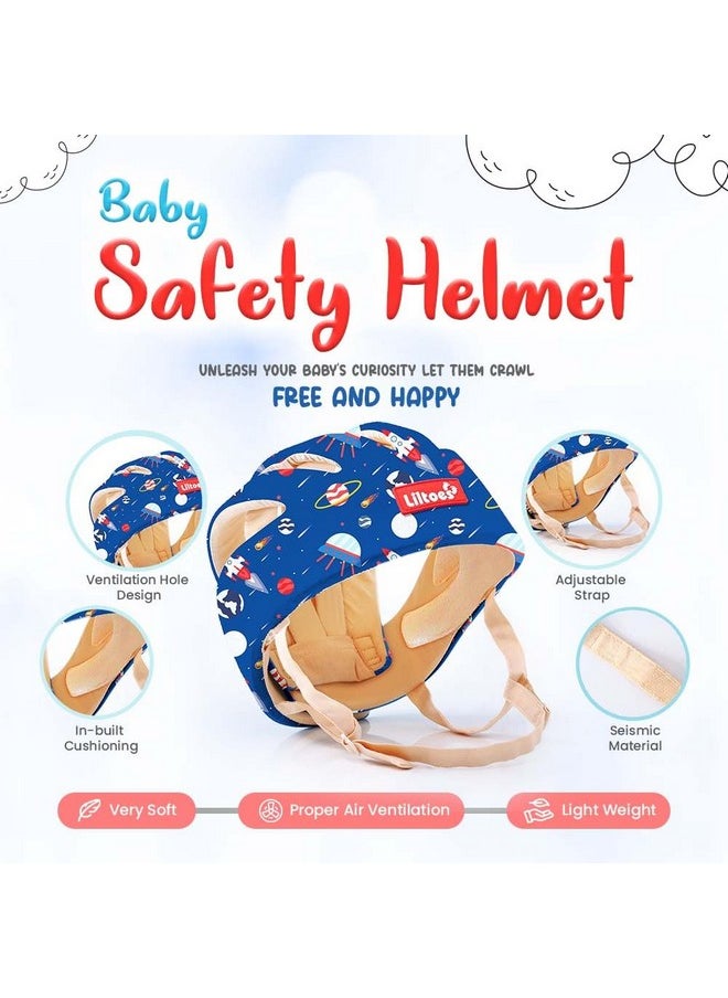 Baby Head Protector For Safety Of Kids 6M To 60M- Baby Safety Helmet With Proper Air Ventilation & Corner Guard Protection (Spaceship)