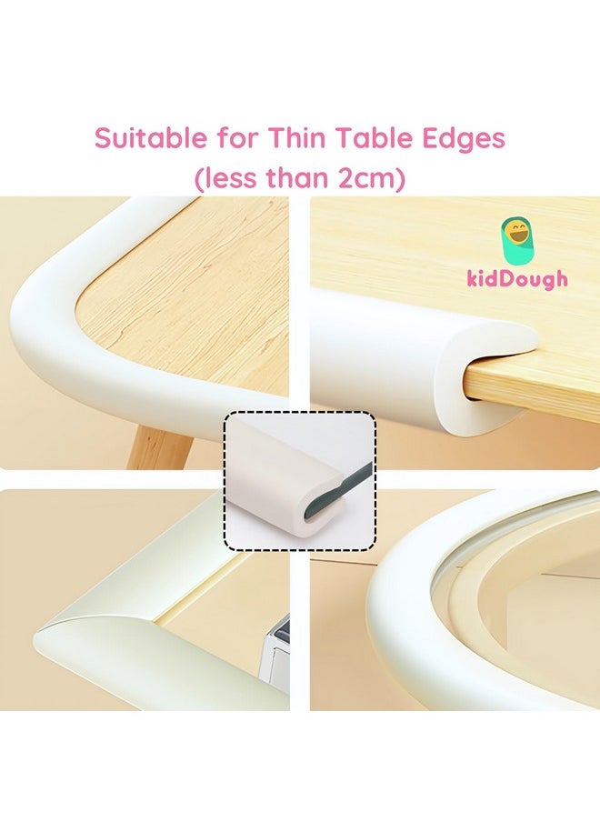 Baby Proofing U-Shape Safety Strip - 2 Meters, Furniture Edge Protector For Kids, For Furniture Thickness Less Than 2 Cm, Corner Protector For Sharp Edges, Baby Safety Products, White