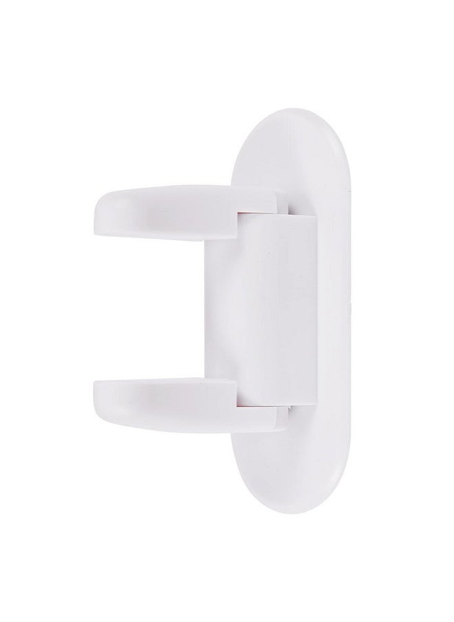 ® 2Pcs Baby Infant Child Proofing Safety Door Handle Locks Latches Suitable For Pull Type Handle Mortisse For Balcony Kitchen Room Doors (White)