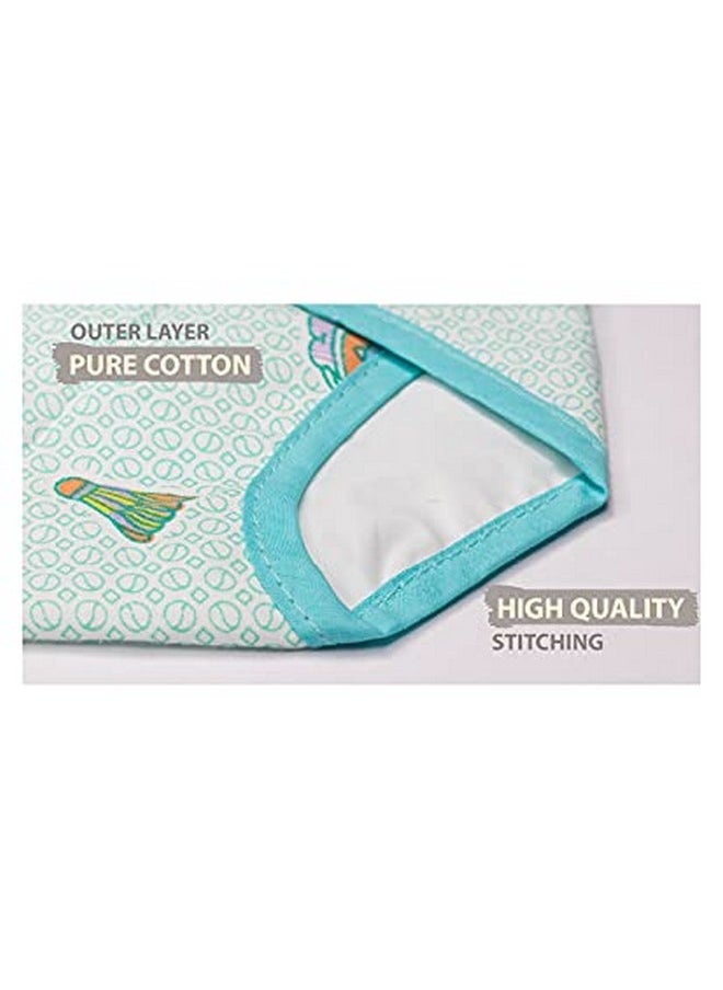 Unisex Nappy (Outer Side Cotton & Inner Side Plastic) Soft & Comfortable- Large (Pack Of 3)