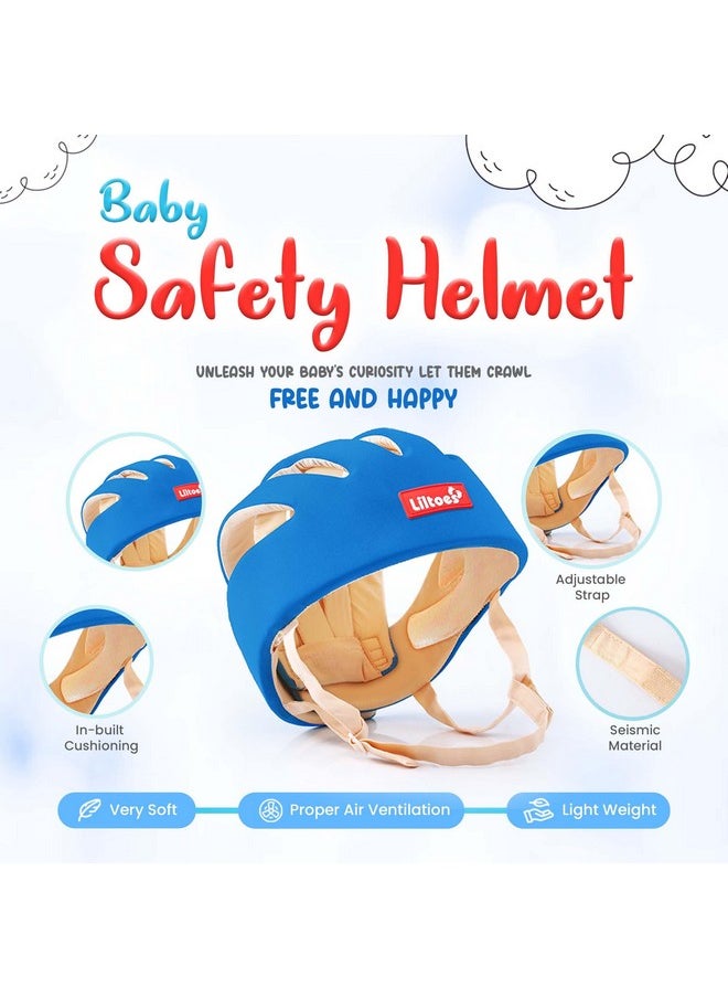 Baby Head Protector For Safety Of Kids 6M To 60 M- Baby Safety Helmet With Proper Air Ventilation & Corner Guard Protection (Royal Blue)