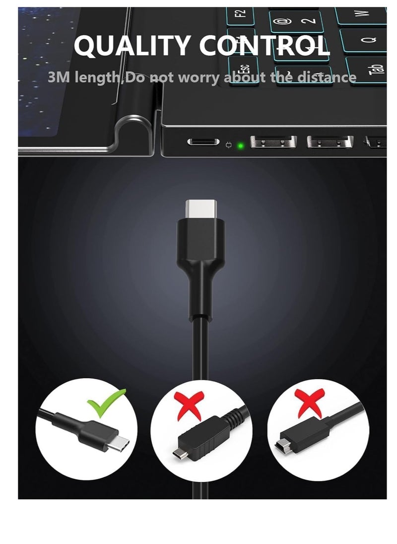 Universal 65W USB C Laptop Charger  for HP Mac book pro Dell Fast Type C AC Adapter Power Cord