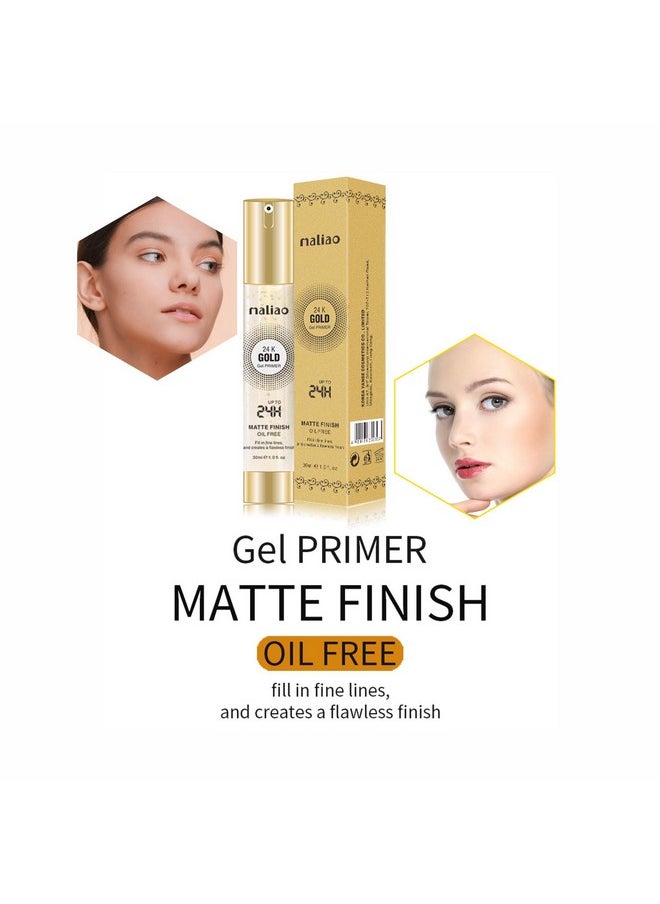 Gel Base Primer, Transparent Gold Crytals, 30 Ml