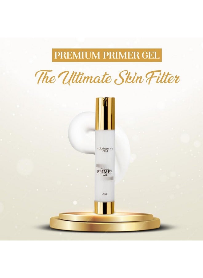 Premium Primer Gel For Pre-Makeup Finish | Keeps Skin-Hydration Intact Underneath Foundation | Minimizes Pores, Fine Lines, And Wrinkles | 30 Ml