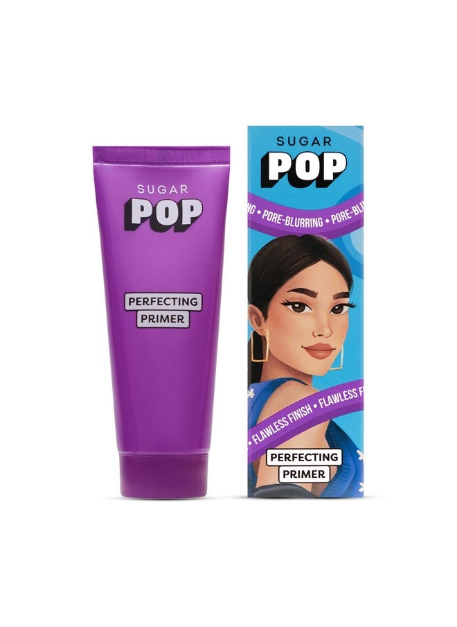 Perfecting Primer - Infused With Vitamin E L Blurs Pores, Wrinkles & Fine Lines, Hydrating, Lightweight, Gel-Based Matte Finish Formula To Keep Makeup Intact L Face Primer For Women L 25