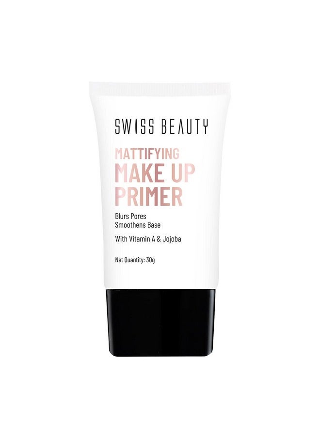 Mattifying Makeup Primer | Oil-Free Shine | Minimises Pores | Long-Lasting Base | All Skin Types, 30Gm