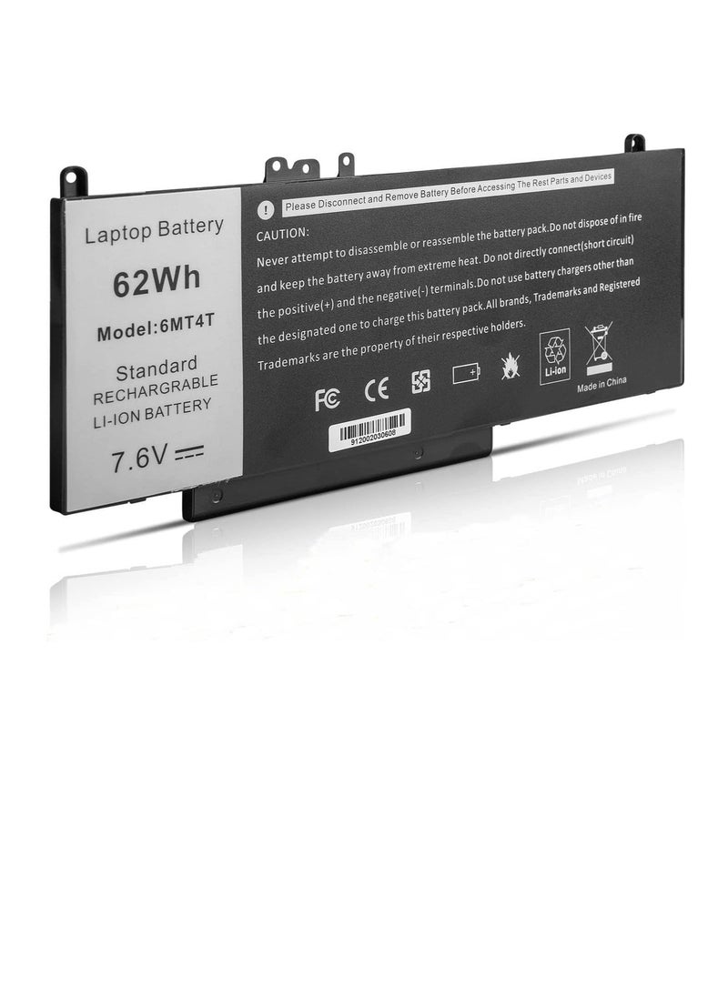 7.6V 62Wh Laptop battery compatible for Dell 6MT4T 7V69Y E5470 E5570 TXF9M 79VRK 07V69 Latitude E5470 E5570 Notebook 15.6 inch