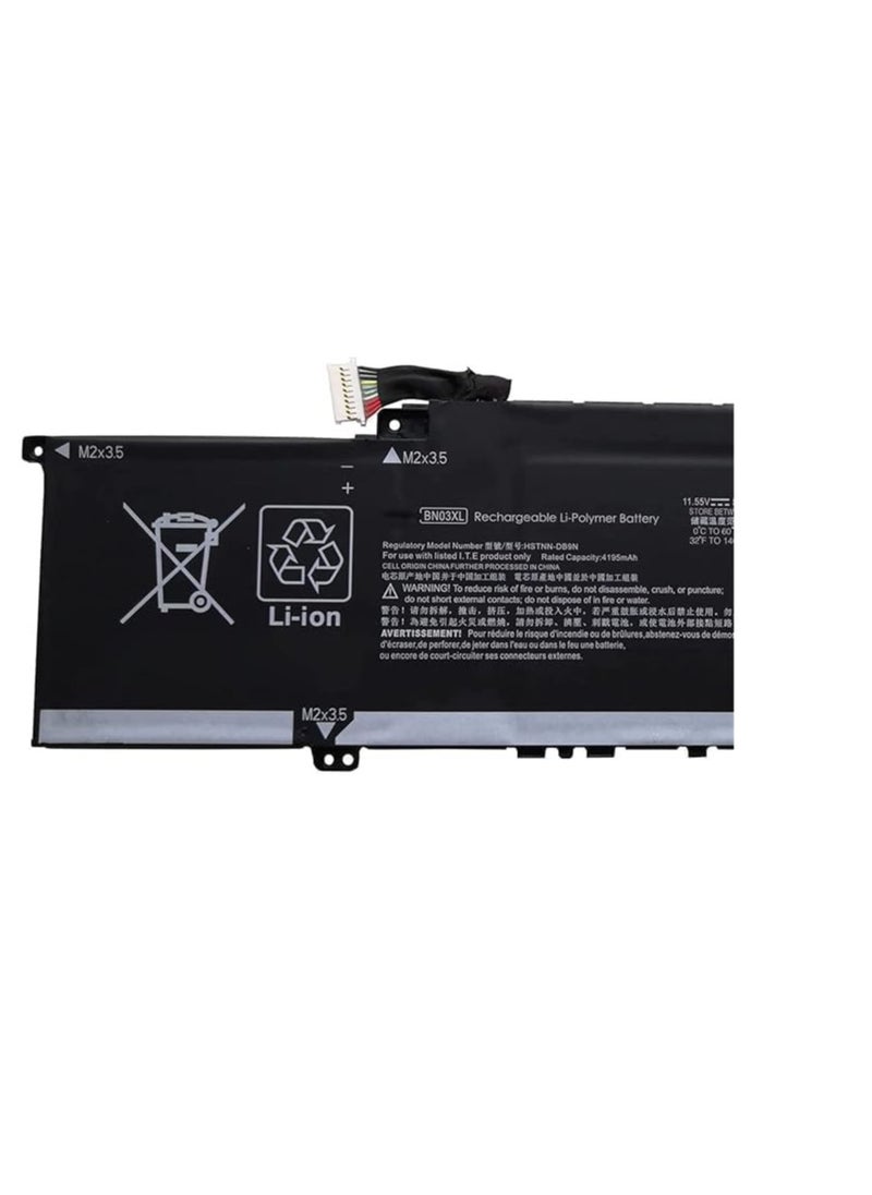 Replacement Laptop Battery for BN03XL HP ENVY 13 Series Compatible HSTNN-DB9N