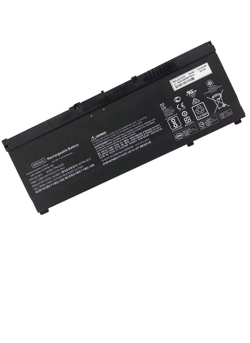 SRO4XL Laptop Battery Compatible for Hp 917678-171 917678-1B1 917678-2B1 917724-855 HSTNN-DB7W HSTNN-IB7Z HSTNN-IB72 TPN-C133 TPN-C134 TPN-Q193 15-CB000 15-CE015DX 15-CE000 15-DC0000 Series