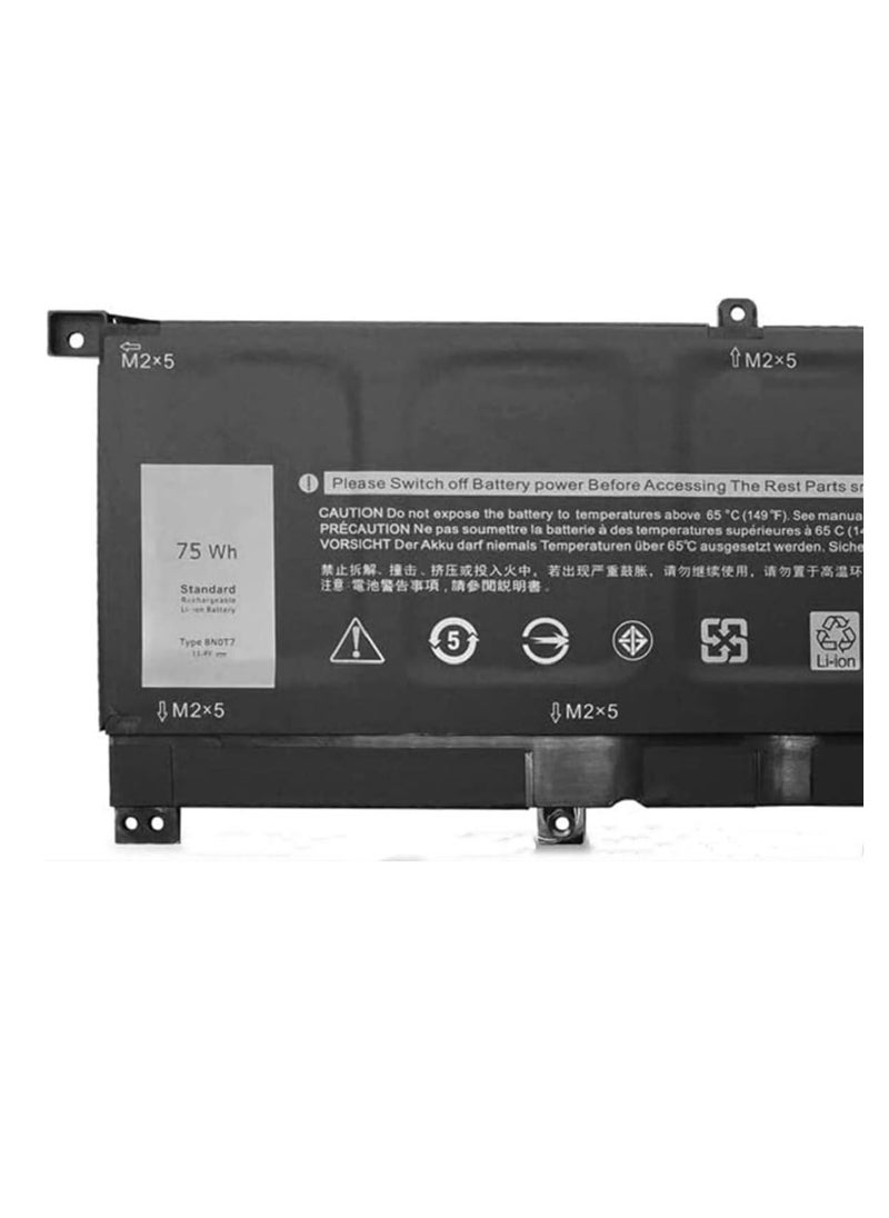 8N0T7 11.4V 75Wh 6-Cell Laptop Battery Compatible with DELL XPS 15 9575 P73F001 15-9575-D1605TS 15-9575-D1805TS Precision 5530 2-in-1 Series Notebook 08N0T7 TMFYT 0TMF.Y. 10