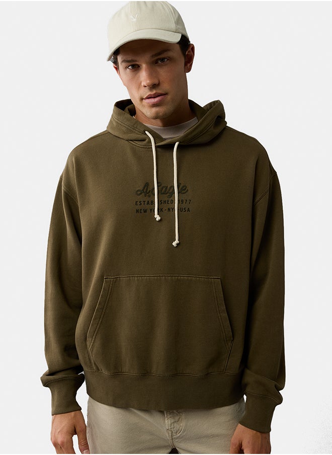 AE Logo Graphic Pullover Hoodie