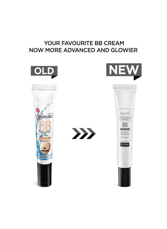 Moisture Glow Bb Cream 02 Natural Beige, Spf27/Pa+++,Full Coverage, All Skin Types,Pack Of 2, 60G