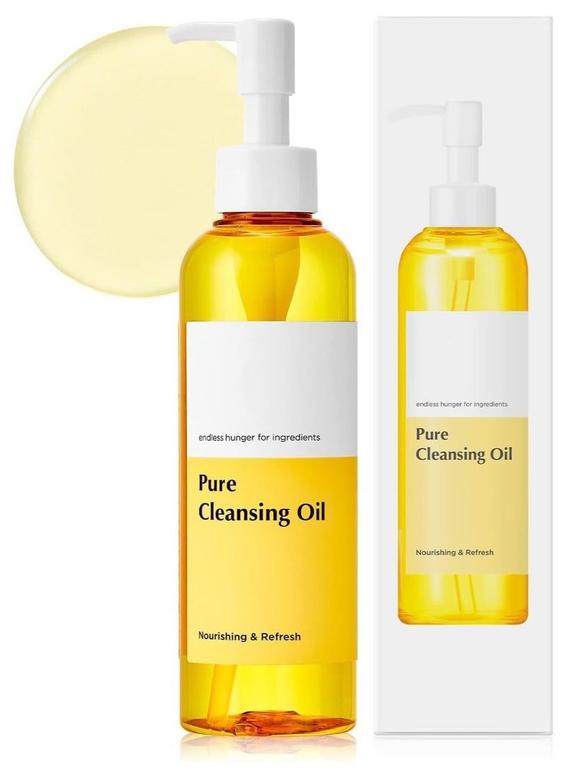 MANYO FACTORY Pure Cleansing Oil 6.7 fl oz (200ml) Korean Facial Cleanser, Blackhead Melting, Daily Makeup Removal with Argan Oil, for Women