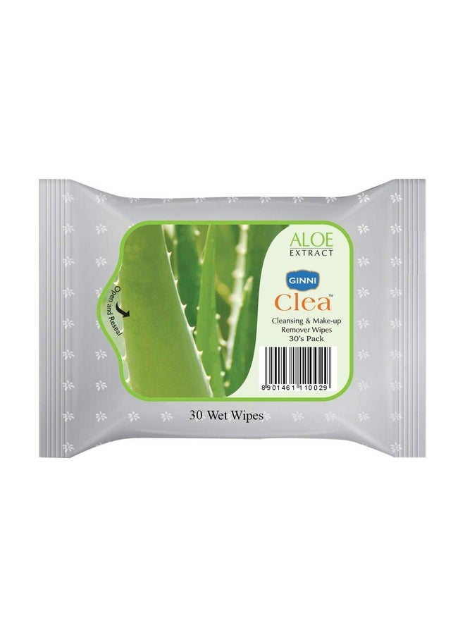 Clea Wet Wipes, Cleansing & Makeup Remover Wipes, Wet Tissues For Face Moisturizing With Aloe Vera Goodness (150 Wipes)