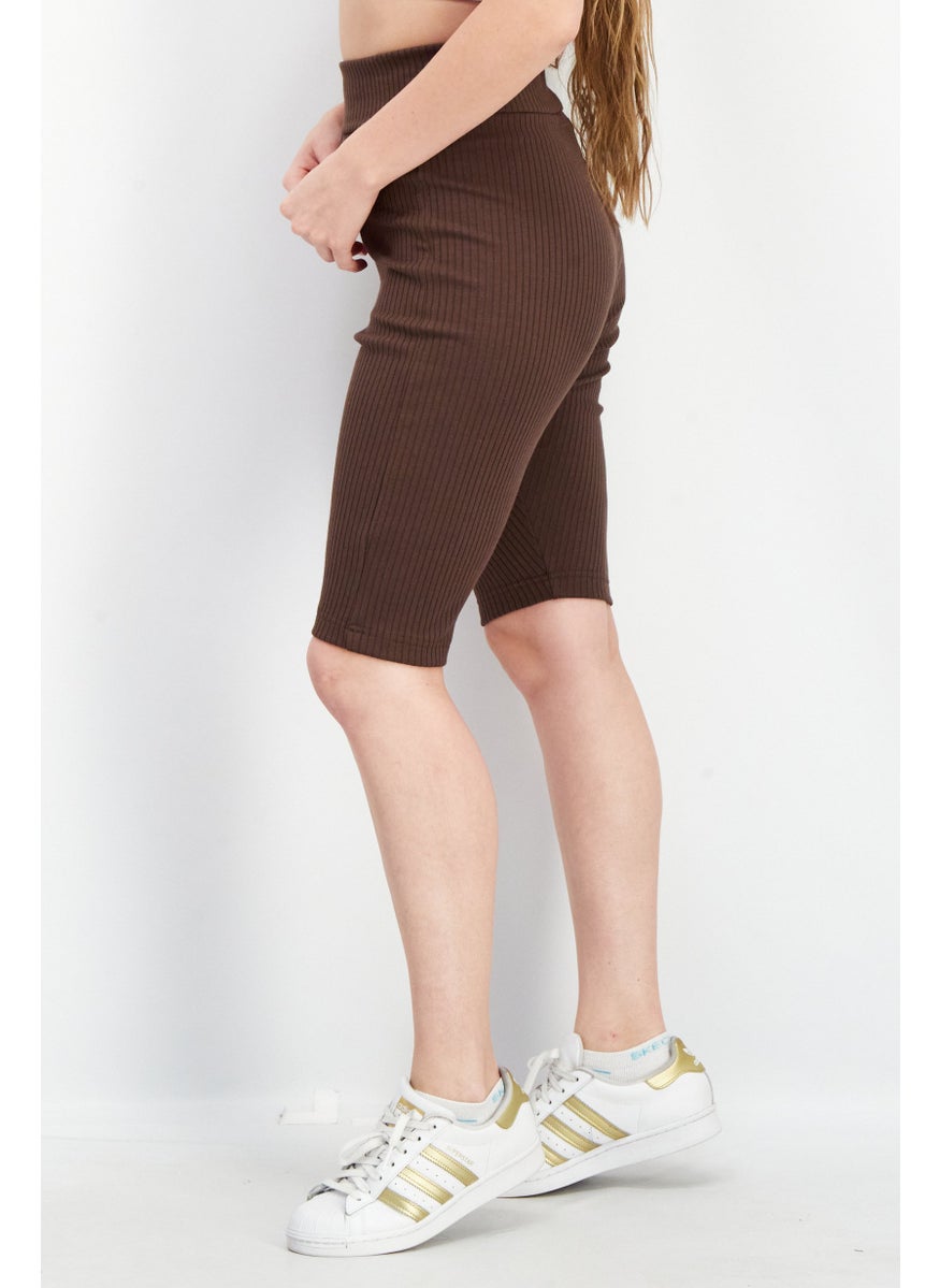 Women Sportswear Fit Training Short, Brown