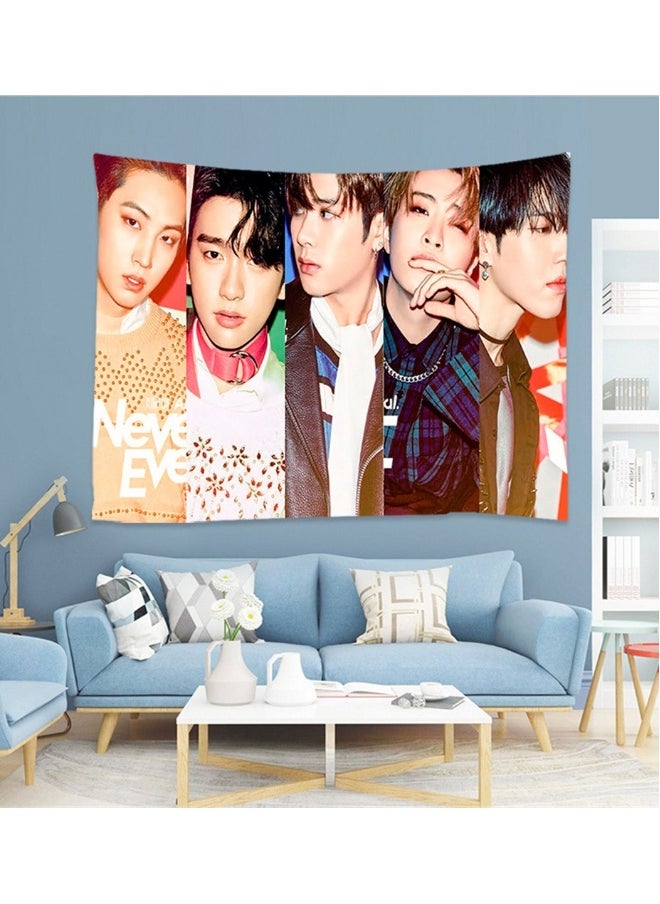 Korean Men's Group GOT7 Home Decoration Tapestry Wall Curtain Background Cloth 180x230cm