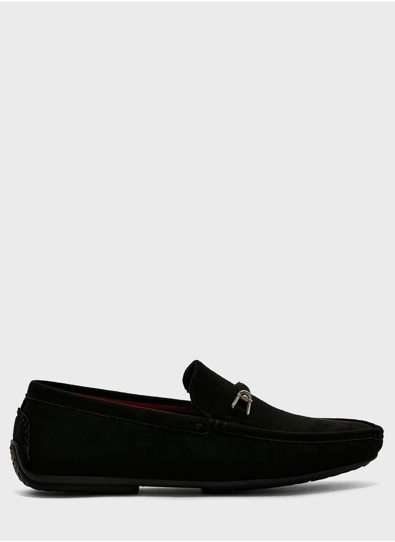 Saddle Detail Loafers