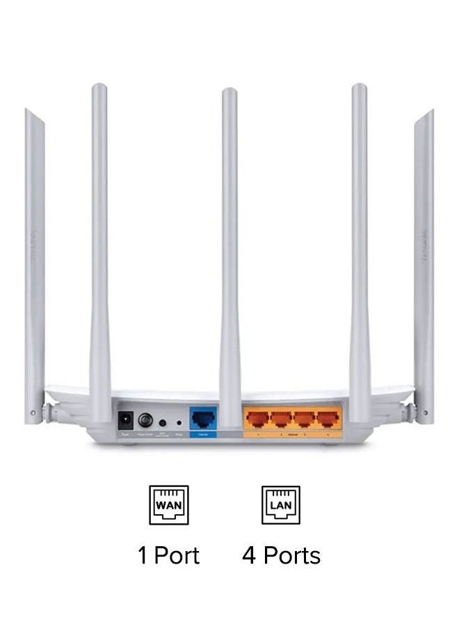 Archer C60 Wi-Fi Router Wireless Dual Band AC1350 White