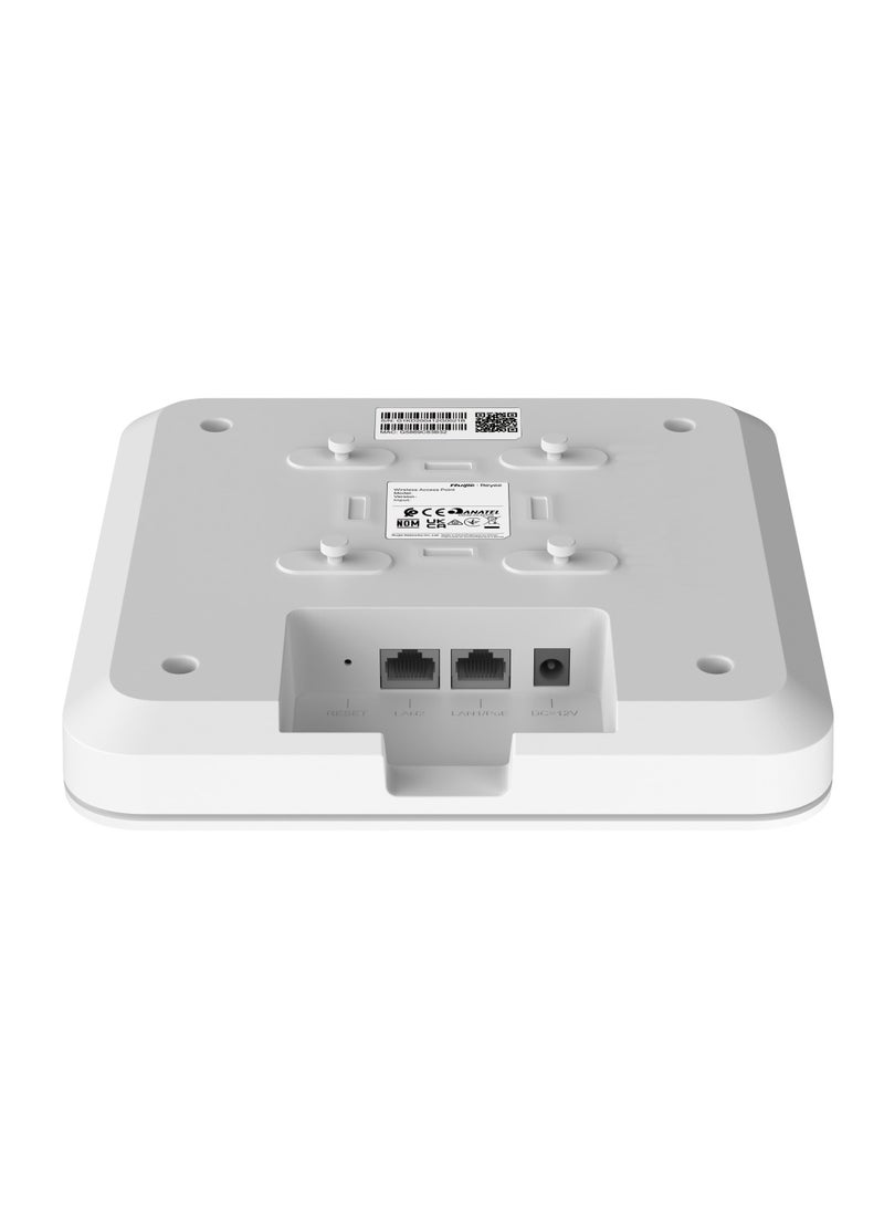 RG-RAP2200(F) Reyee Wi-Fi 5 Ceiling Access Point, Dual-Band 1267Mbps, MU-MIMO, Easy Setup & Remote Management