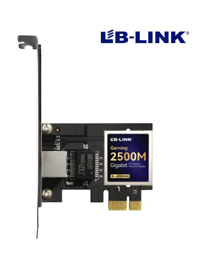 LB-LINK Elevate Your Network Experience with the BL-GP2500M PCIe Adapter Designed for High-Speed Connectivity 2.5GBASE-T PCIe Network Adapter