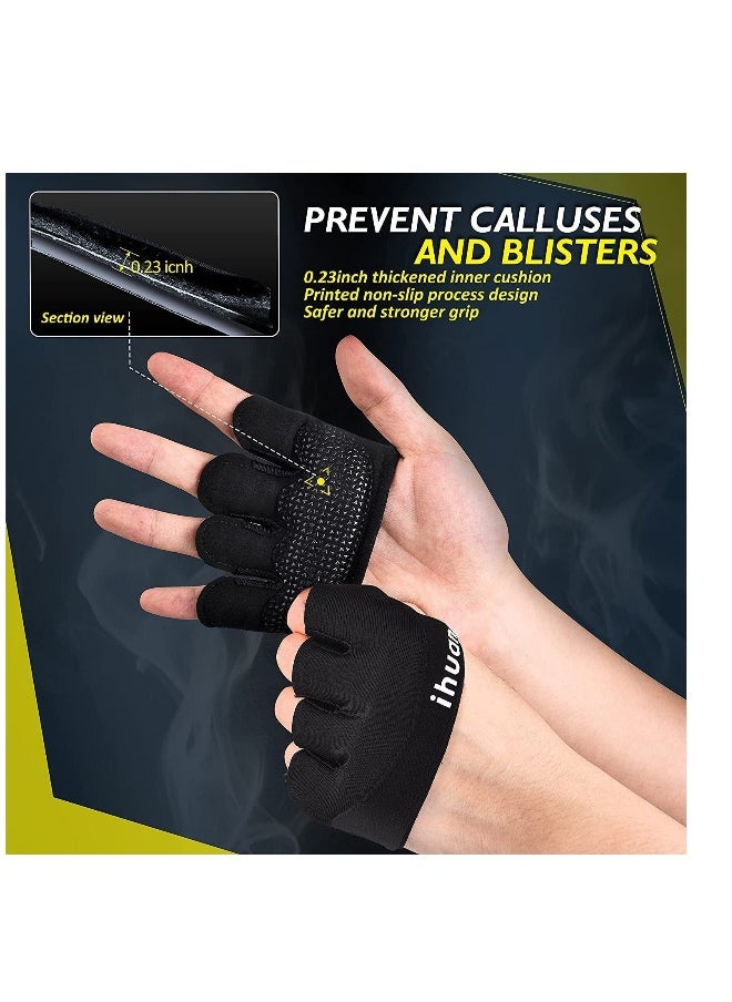 New Weight Lifting Gym Workout Gloves Men & Women, Partial Glove Just for The Calluses Spots, Great for Weightlifting, Exercise, Training, Fitness