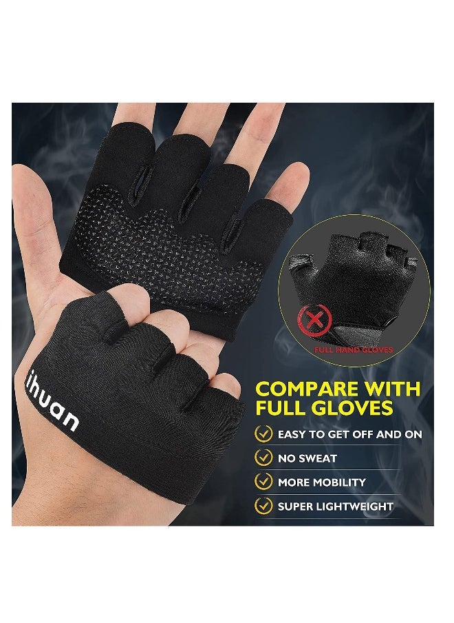 New Weight Lifting Gym Workout Gloves Men & Women, Partial Glove Just for The Calluses Spots, Great for Weightlifting, Exercise, Training, Fitness