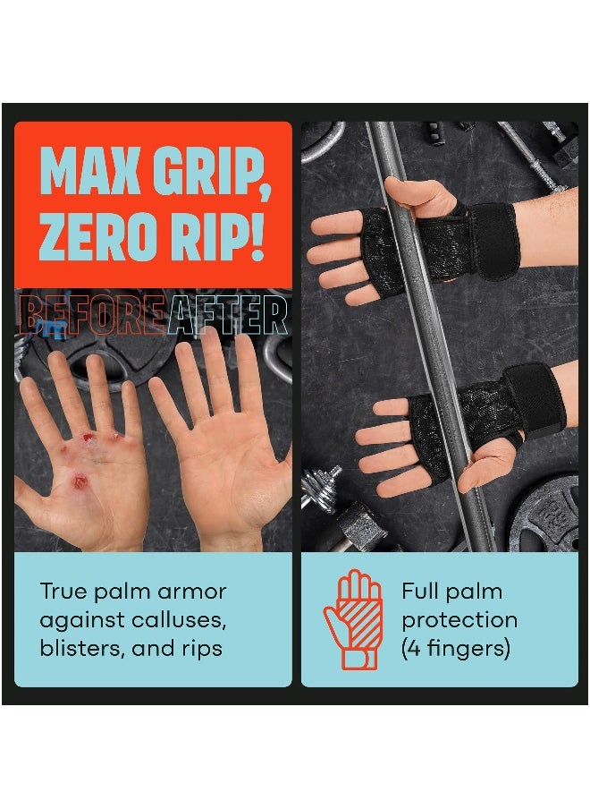 Sports Weight Lifting Gloves with Wrist Support - Workout Gym Gloves for Men & Women, Ideal for Cross Training, Pull Ups, Calisthenics, and Gym Exercises