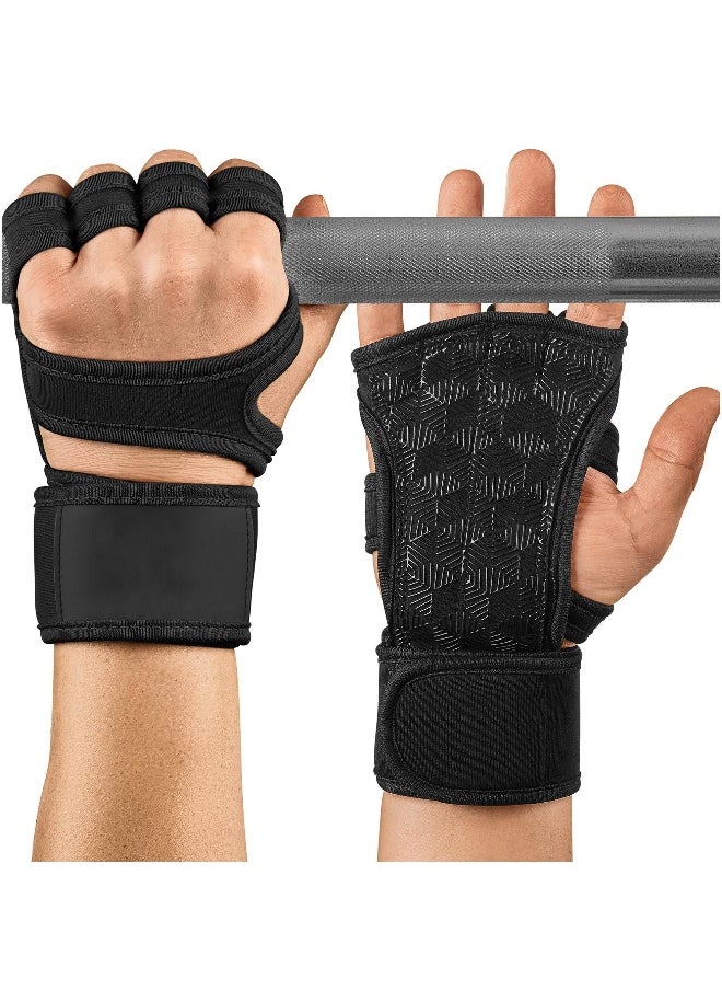 Sports Weight Lifting Gloves with Wrist Support - Workout Gym Gloves for Men & Women, Ideal for Cross Training, Pull Ups, Calisthenics, and Gym Exercises