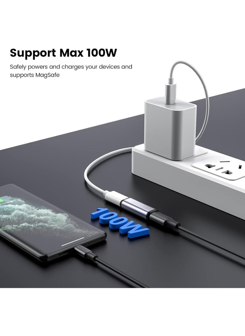 2PCS USB C Coupler, USB C Female to Female Adapter usbc to USB C, Adapter Supports 40 Gbps PD 100W 8K 60Hz, Compatible for Thunderbolt 4, USB C Coupler Type C Extension Connector for USB-C Devices
