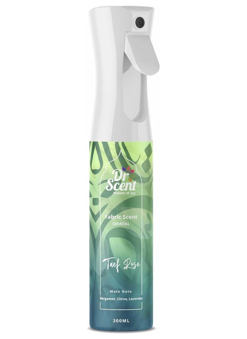 Taffy Rose Fabric Spray by Dr. Scent - with scents of bergamot, citrus, and lavender (300ml)