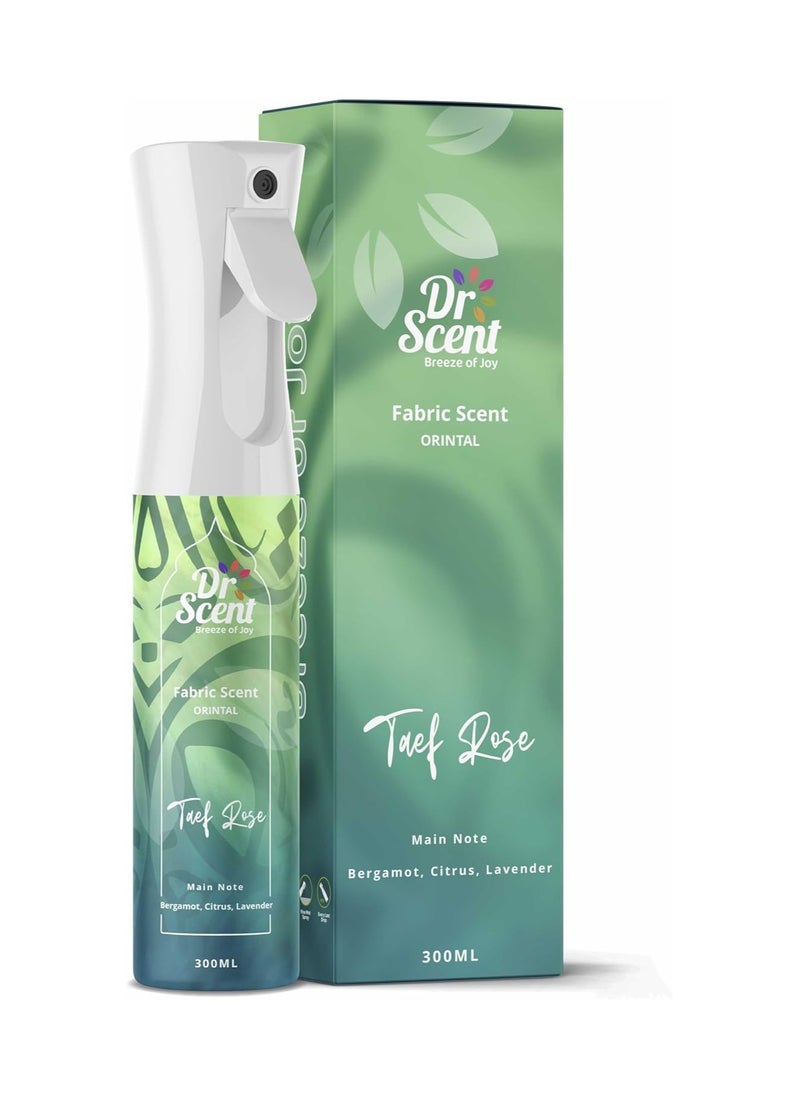 Taffy Rose Fabric Spray by Dr. Scent - with scents of bergamot, citrus, and lavender (300ml)