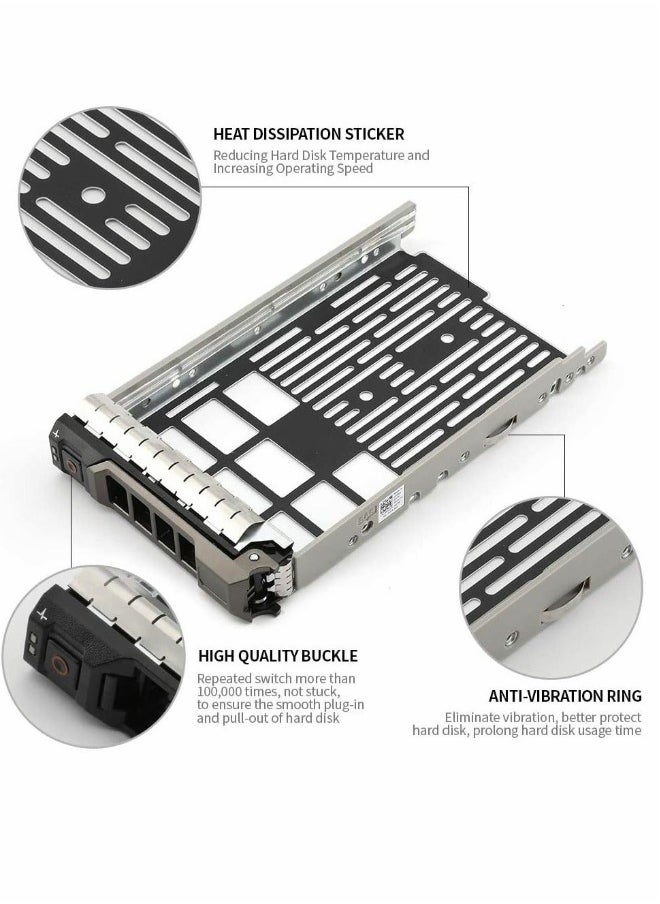 Drive Bay, Server Hard Drive Bay, Hard Drive Tray Caddy, for Dell Poweredge Series 11/12/13 Generation Models 3.5