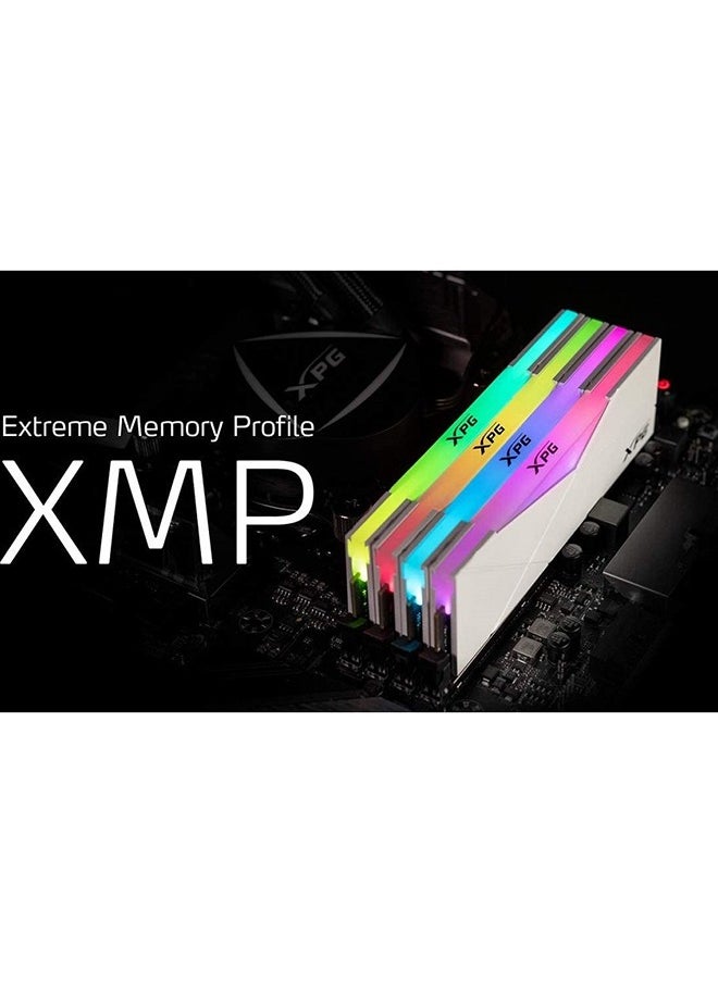 XPG Spectrix D50 32GB (32GBX1) DDR4 RGB Memory, 3600MHz Memory Speed, CL 18-20-20 CAS Latency, Supports Intel XMP 2.0, AX4U360032G18I-SW50