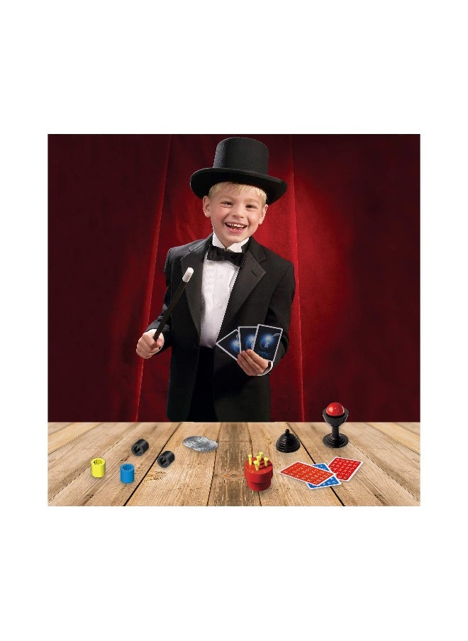 Magic Trick for Kids Set with Over 35 Tricks Made Simple Magician Pretend Play Wand More Easy to Learn Instruction Manual Best Gift Beginners